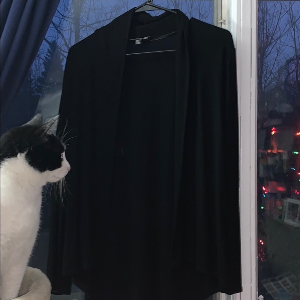 Black long sleeve cover up